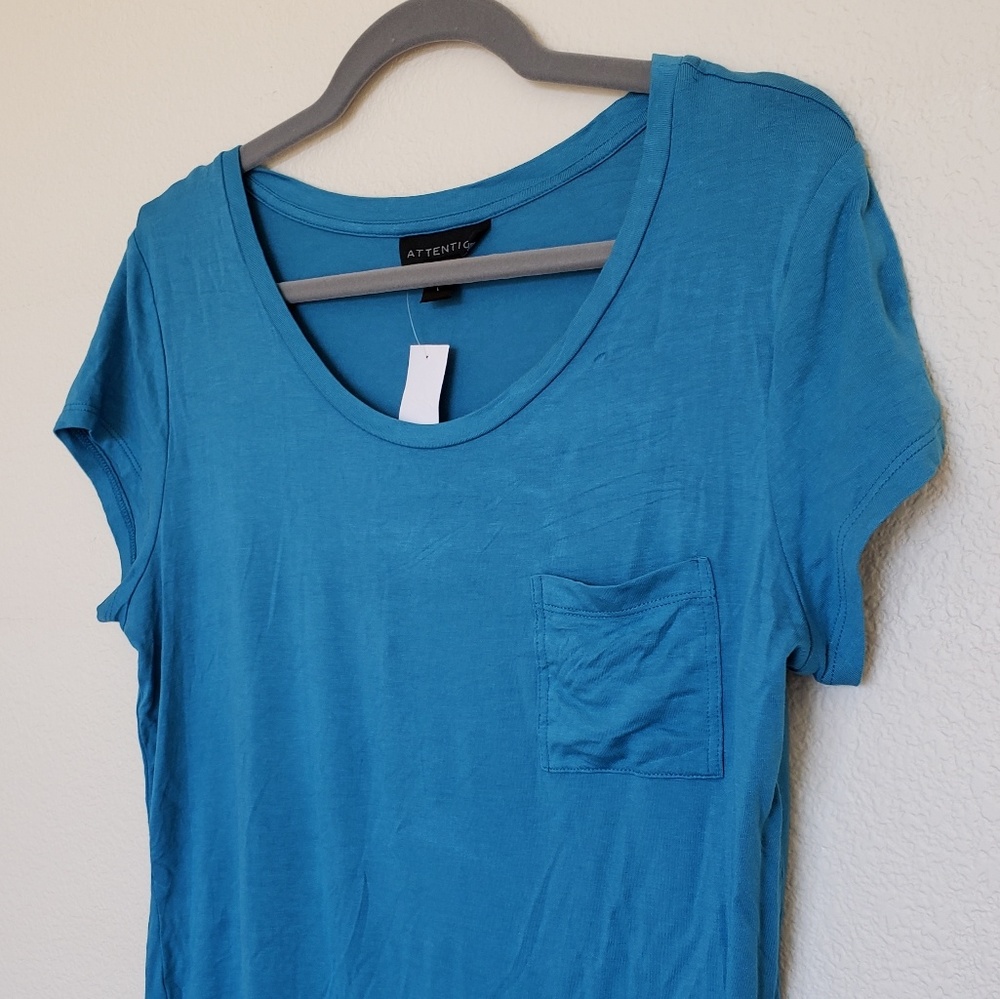 Blue pocket tee - NWT -so soft!